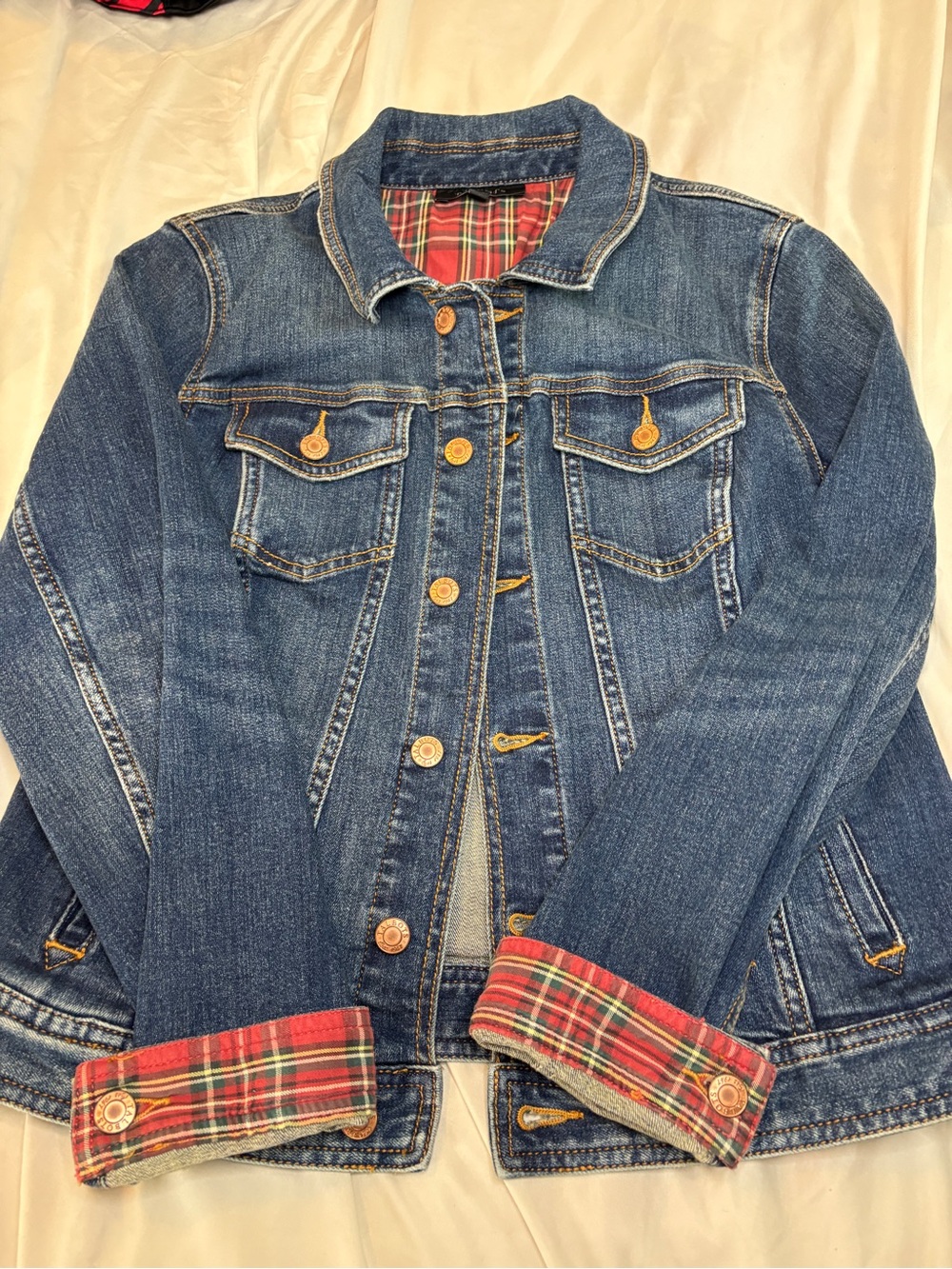 Talbots Jean Jacket Women’s Size Medium Denim Button Up